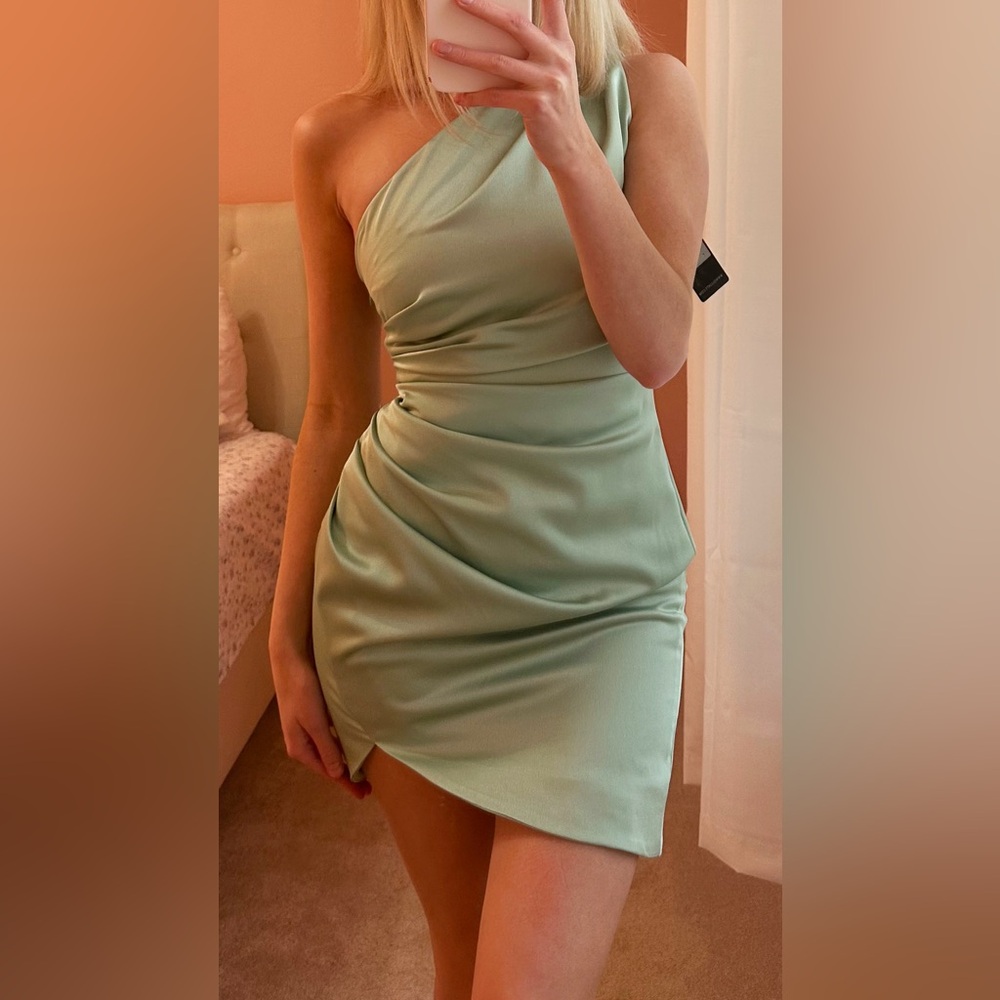 Brand New Elliatt Sage Green Mini Dress